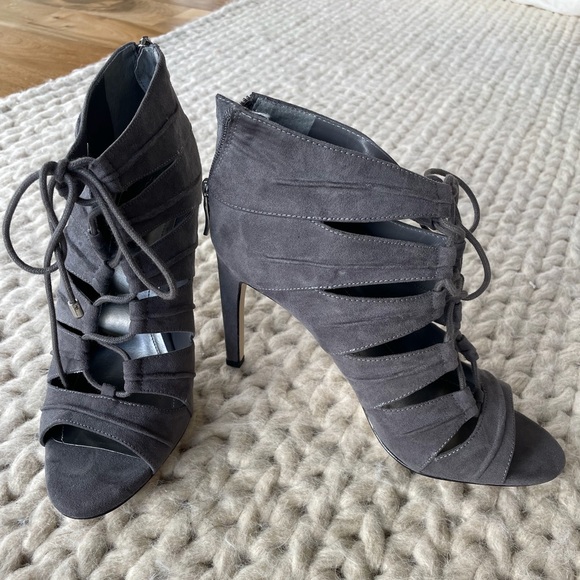 BCBGeneration Lace Up Front Peep Toe Sandals - Picture 2 of 9